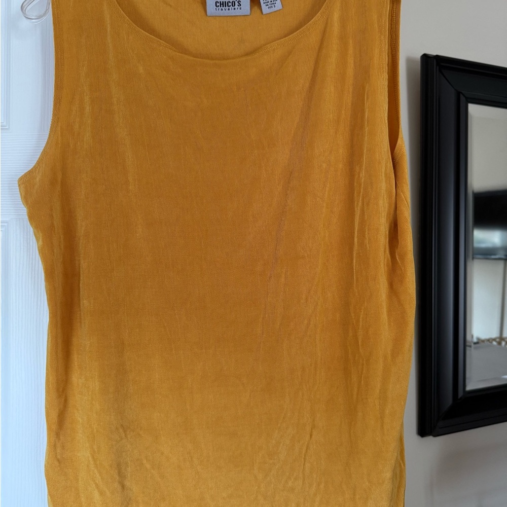 Chico's Mustard Sleeveless Top